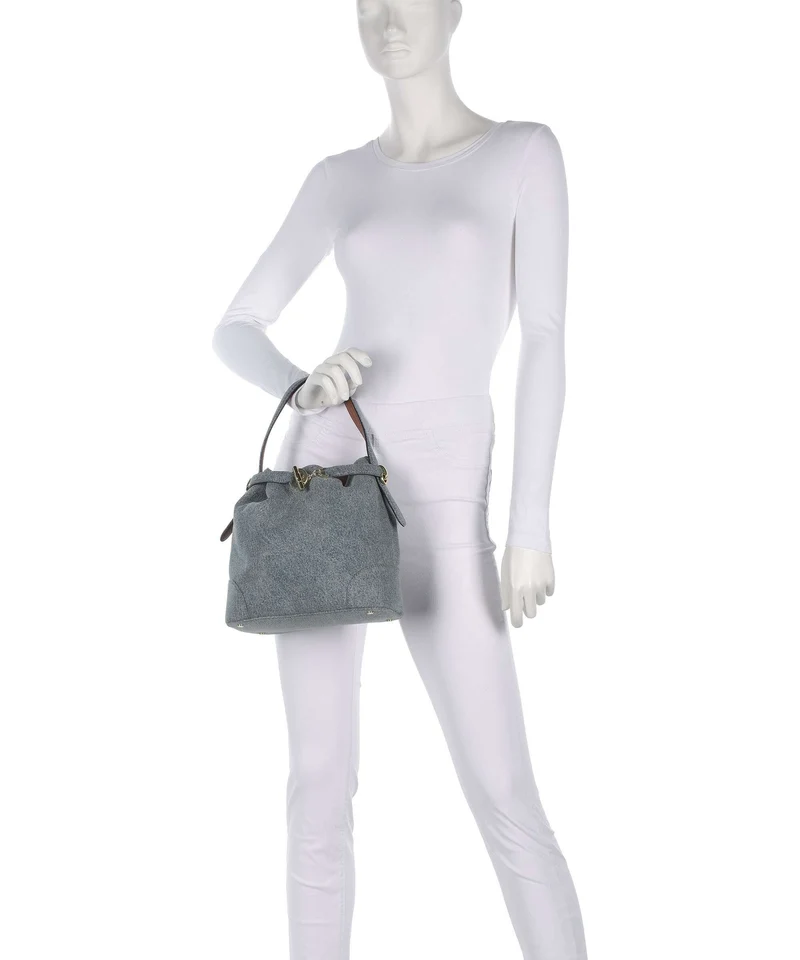 Lauren Ralph Lauren Blaike Medium Sac seau blue/lauren tan