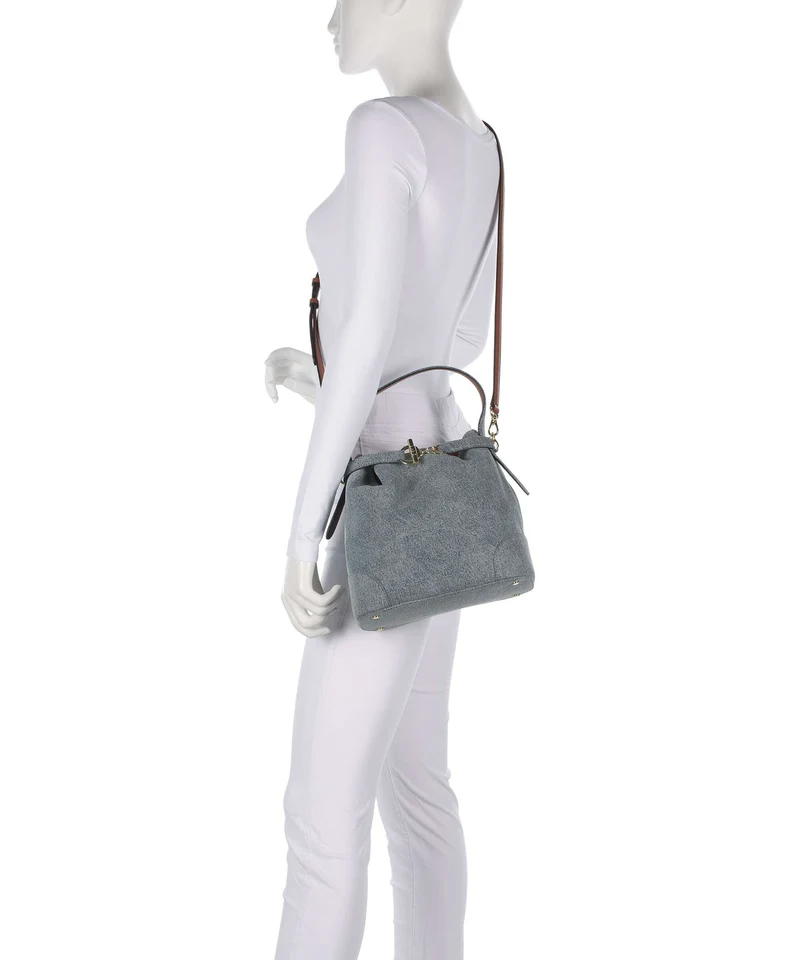 Lauren Ralph Lauren Blaike Medium Sac seau blue/lauren tan