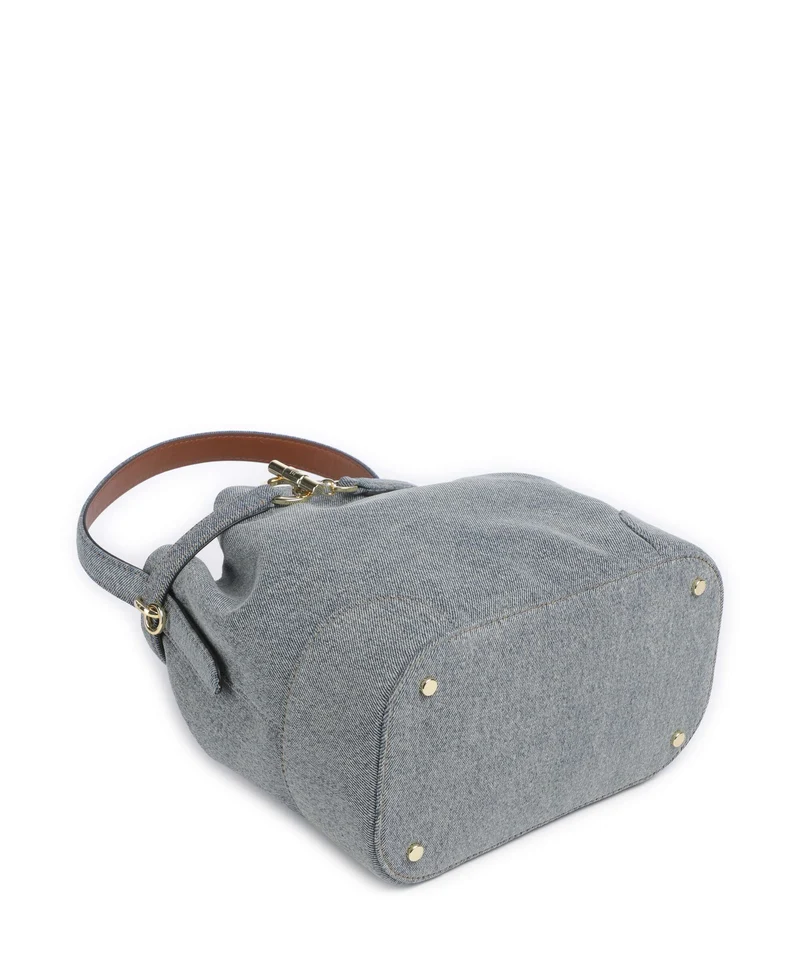 Lauren Ralph Lauren Blaike Medium Sac seau blue/lauren tan