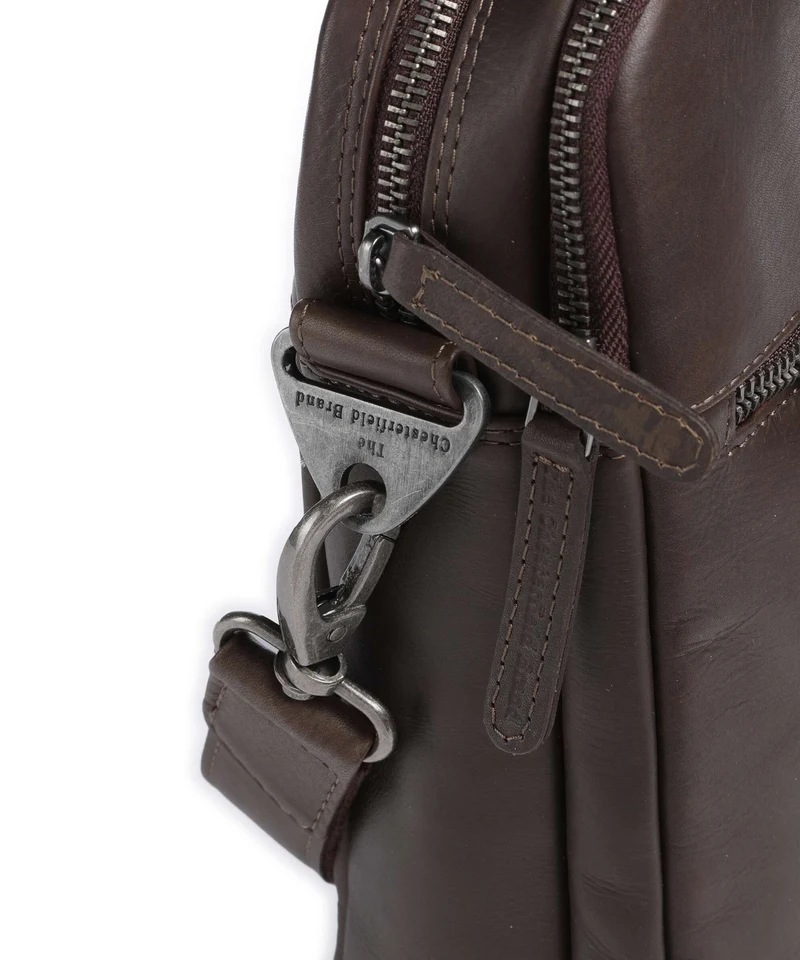 The Chesterfield Brand Wax Pull Up Cow Montara Sac d'ordinateur brown