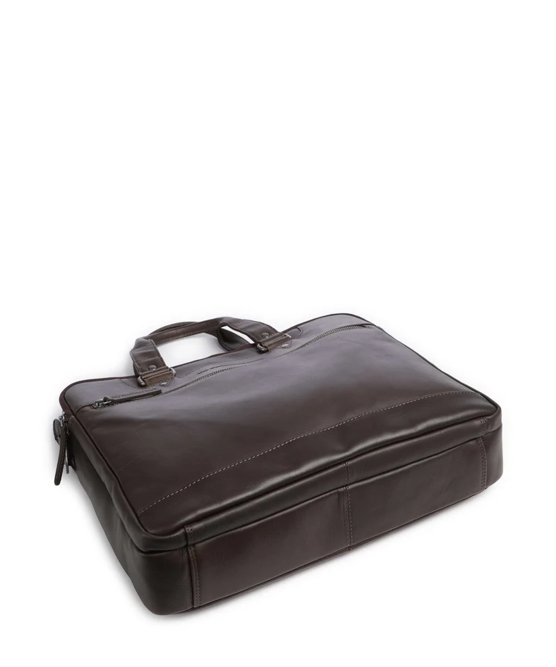 The Chesterfield Brand Wax Pull Up Cow Montara Sac d'ordinateur brown