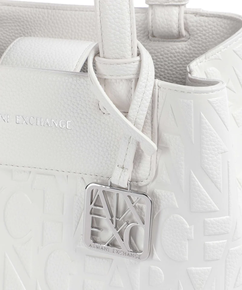 Armani Exchange Liz Monogram S Sac à main off white