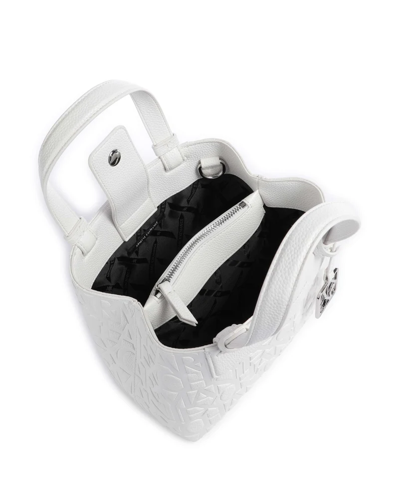 Armani Exchange Liz Monogram S Sac à main off white