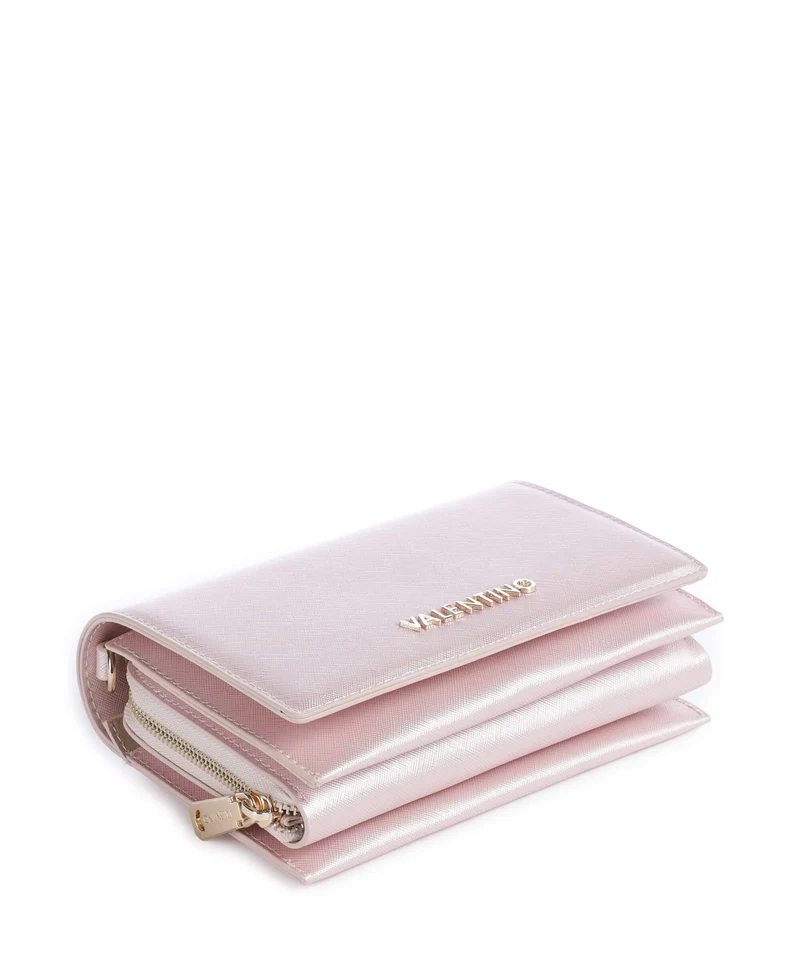 Valentino Bags Portefeuille rosa metallizzato