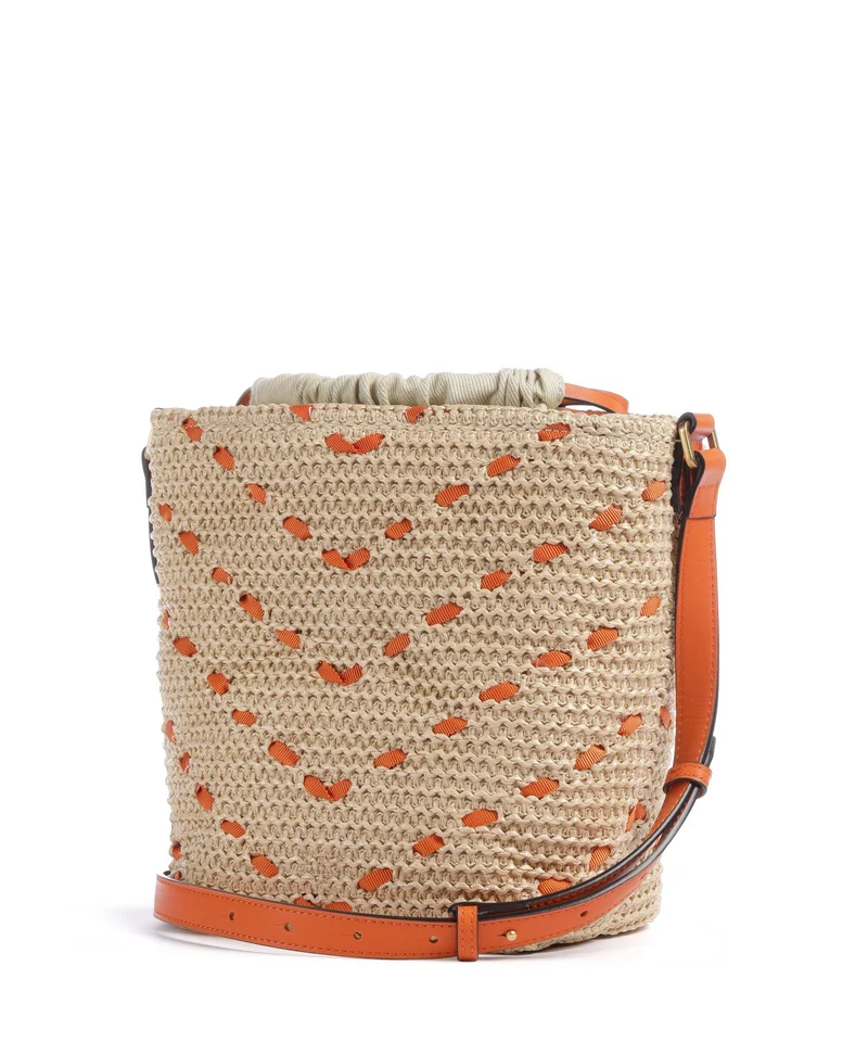 Pinko Sac seau paglia/arancio/antique gold