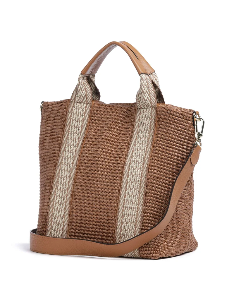 Abro Raffia Kaia Sac à main caramel/cognac