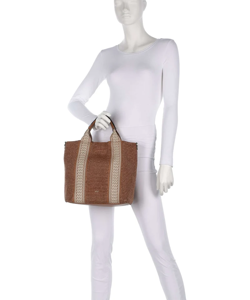 Abro Raffia Kaia Sac à main caramel/cognac