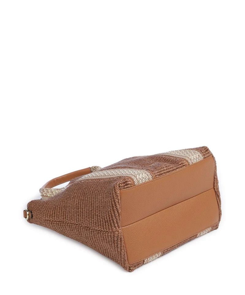 Abro Raffia Kaia Sac à main caramel/cognac