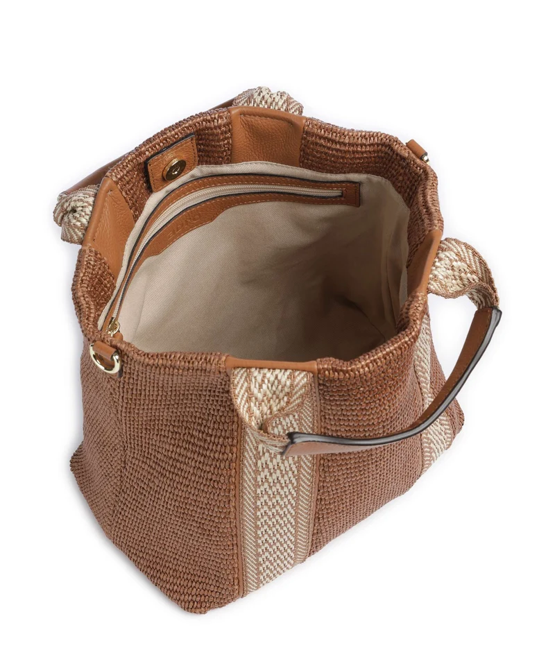 Abro Raffia Kaia Sac à main caramel/cognac