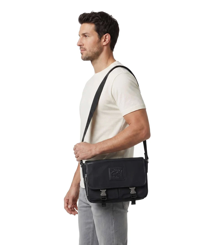 Lacoste Classics Sac messager noir