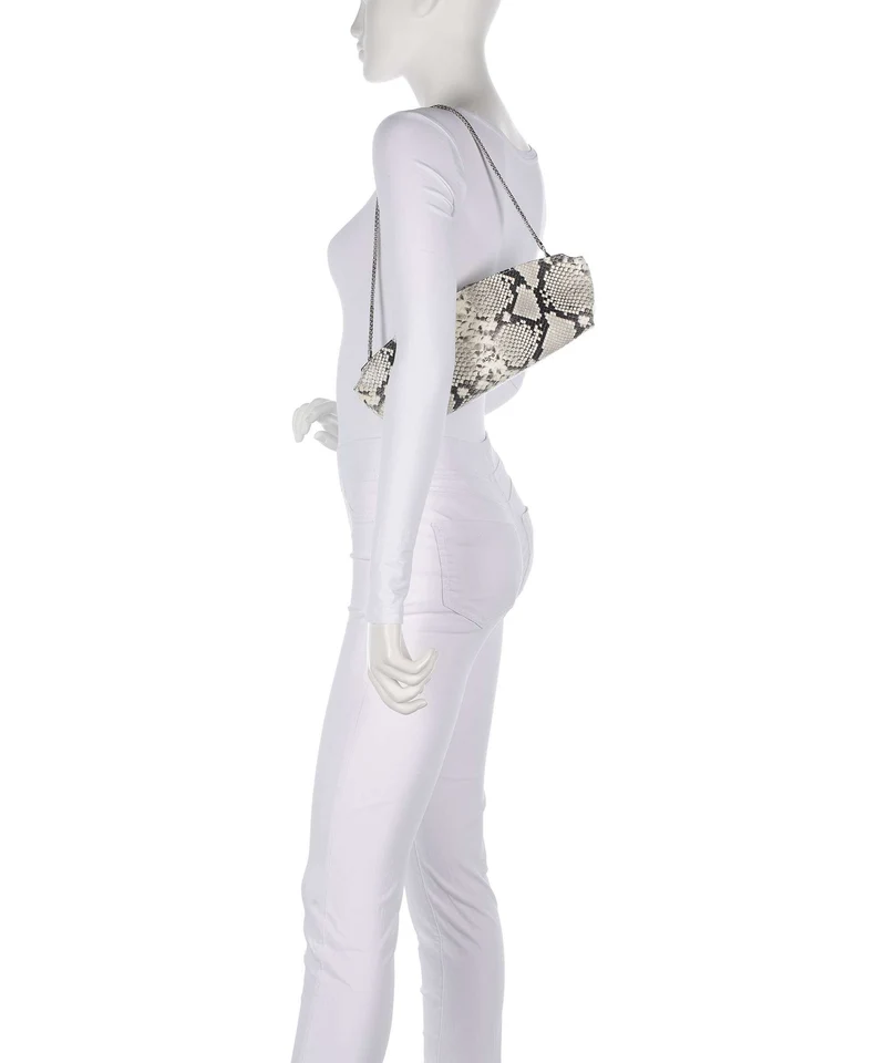 Abro Pitone Ballroom Sac porté épaule beige