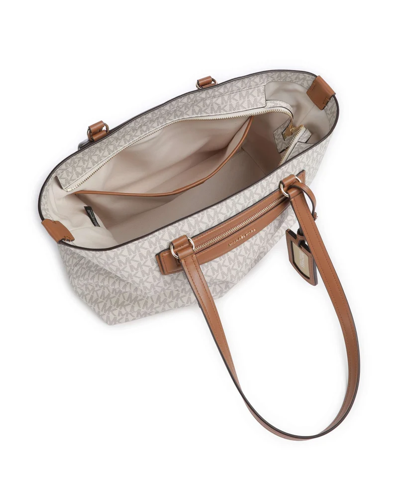 Michael Kors Jet Set Travel Medium Cabas vanilla/acorn