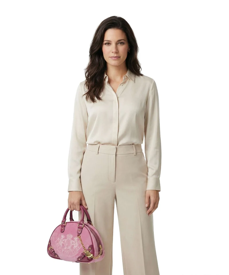 Juicy Couture Twig Narrative Velvet Sac à main super pink