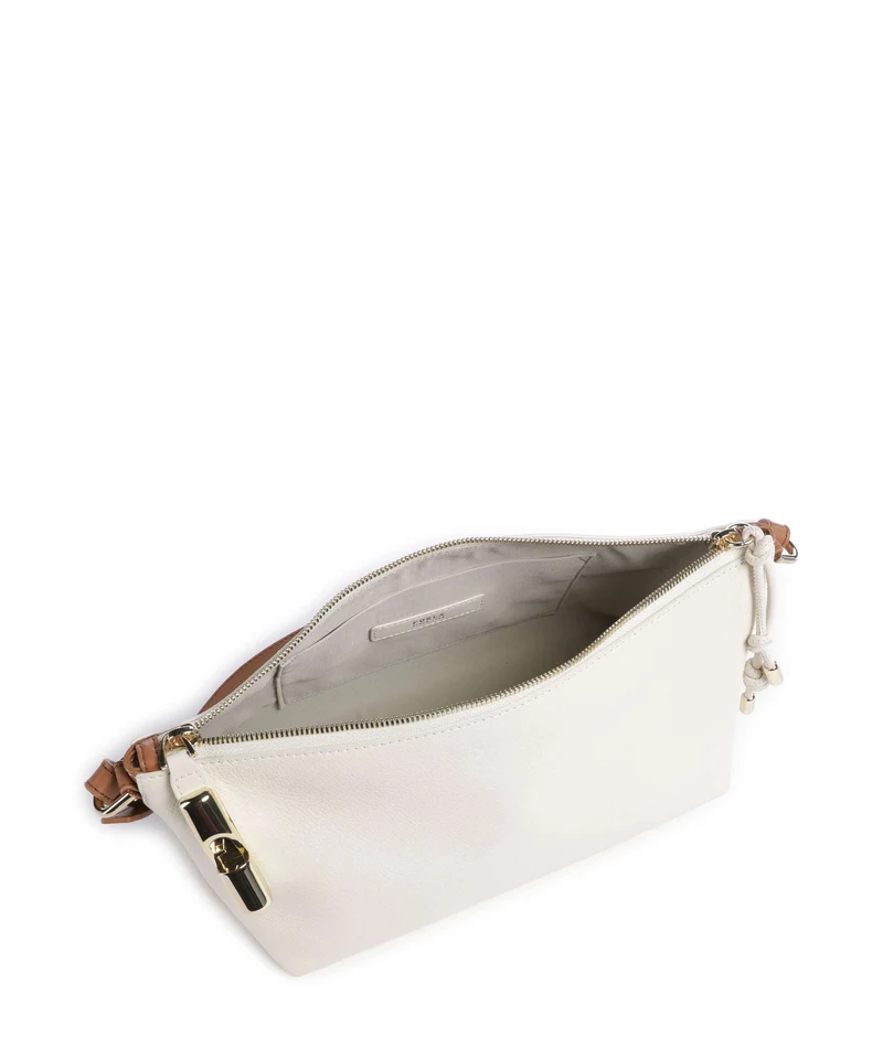 Furla Debby Mini Sac porté épaule panna/brandy