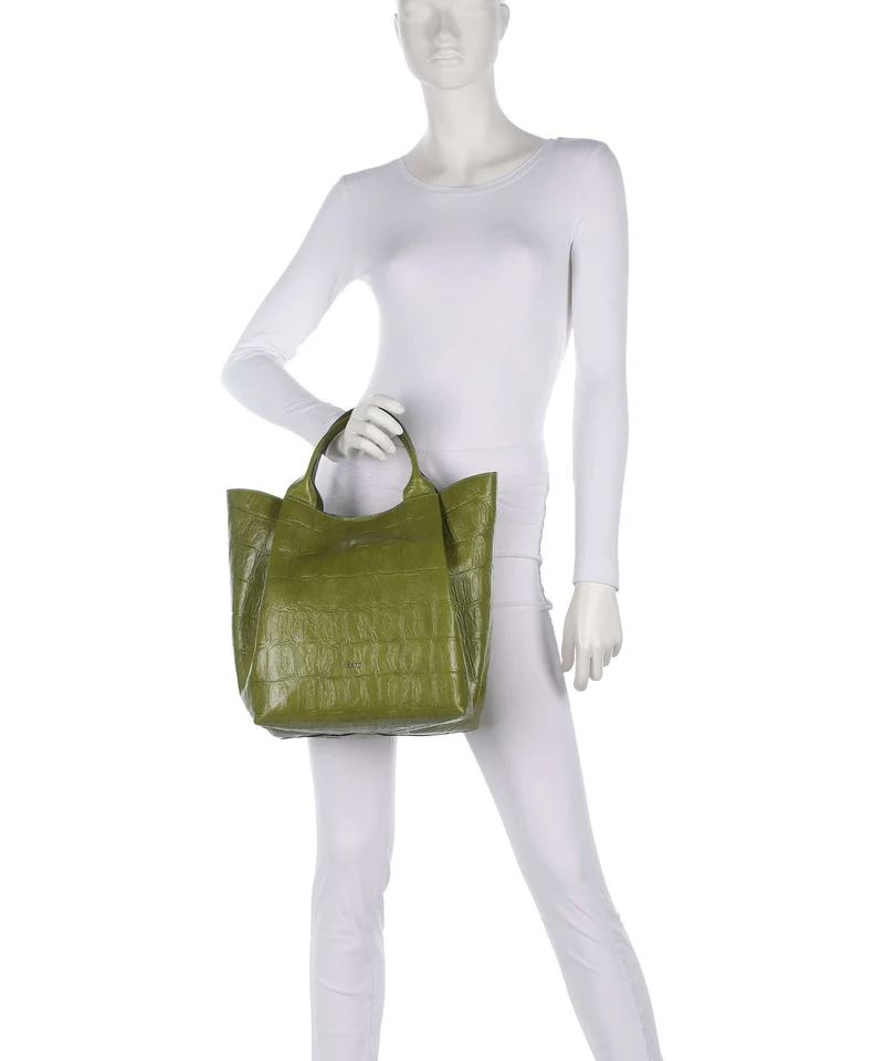 Abro Maxi Cocco Essential Medium Sac à main lime