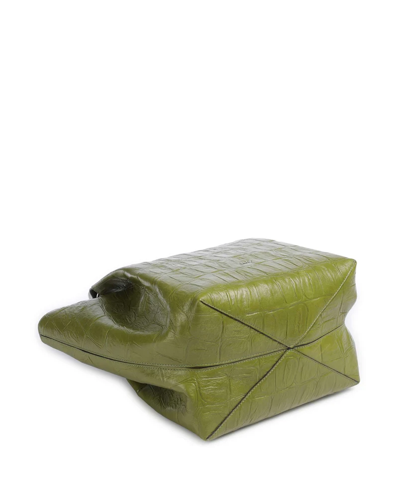 Abro Maxi Cocco Essential Medium Sac à main lime