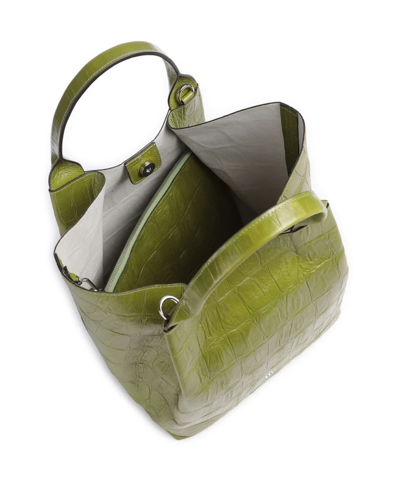 Abro Maxi Cocco Essential Medium Sac à main lime