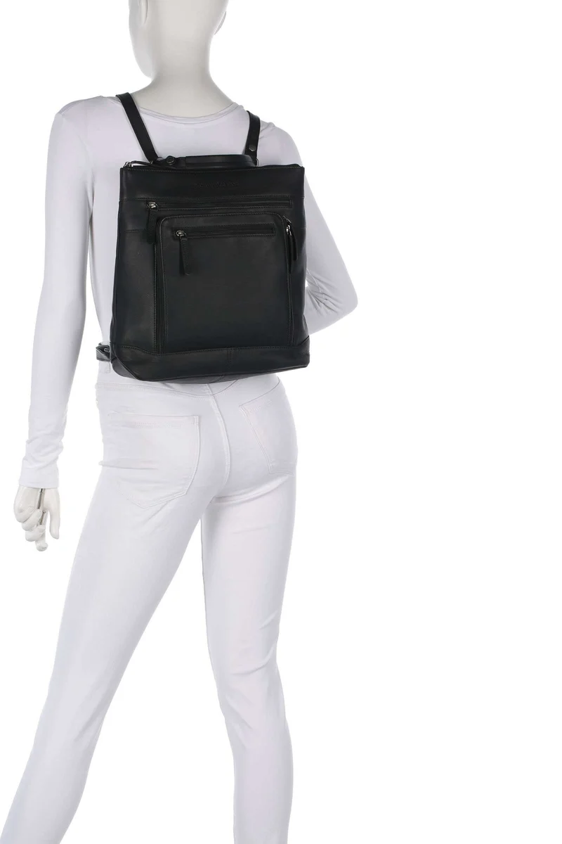 The Chesterfield Brand Wax Pull Up Cow Caldero Sac à dos black
