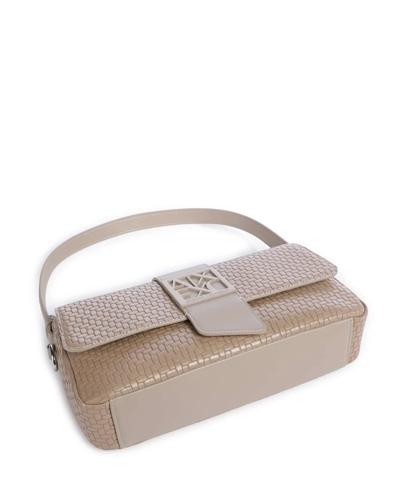 Armani Exchange Susy Soft Woven Sac porté épaule sand