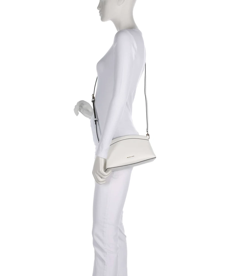 Michael Kors Athena Dome Chain Small Sac porté épaule optic white