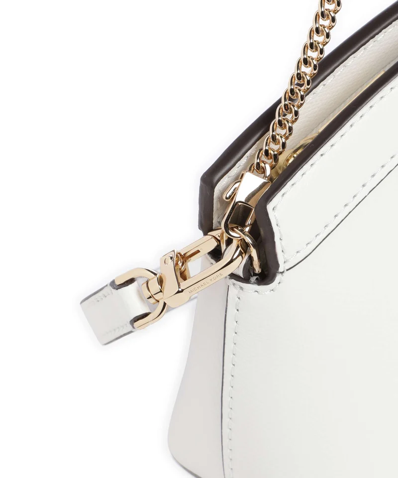 Michael Kors Athena Dome Chain Small Sac porté épaule optic white