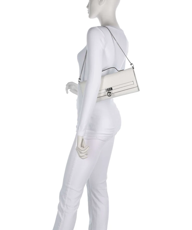 Michael Kors Hamilton Moderne Medium Sac porté épaule optic white
