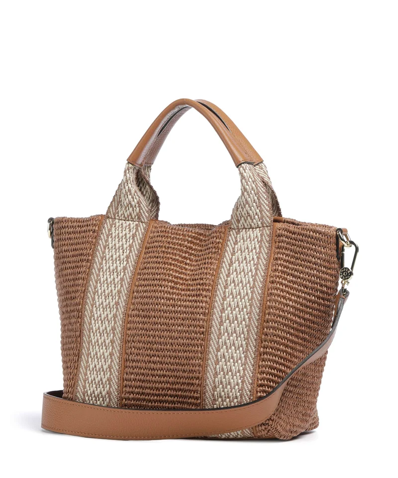 Abro Raffia Kaia Sac à main caramel/cognac
