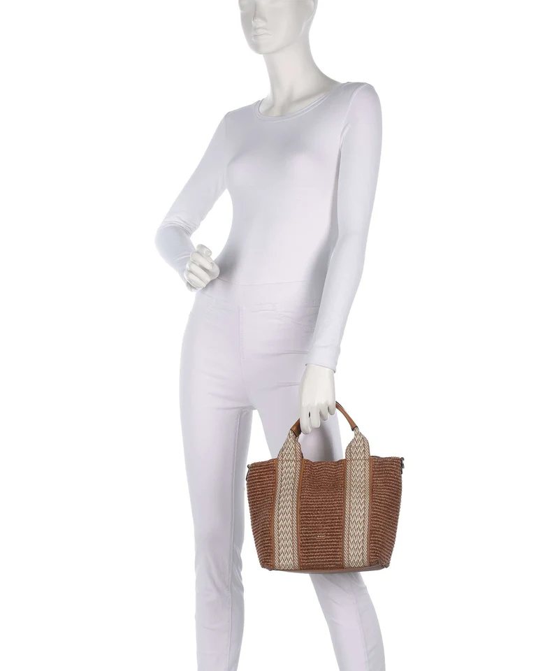 Abro Raffia Kaia Sac à main caramel/cognac