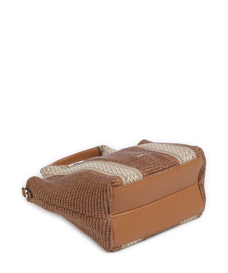 Abro Raffia Kaia Sac à main caramel/cognac