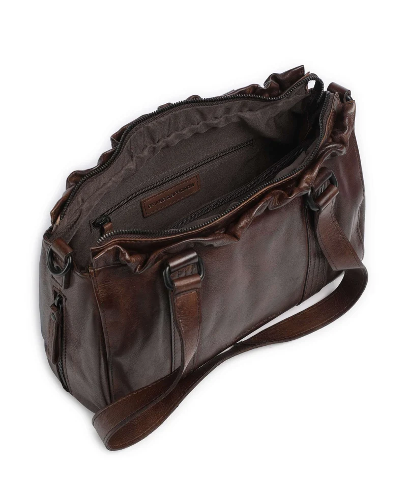 Spikes & Sparrow Apache Janetta Sac porté épaule dark brown