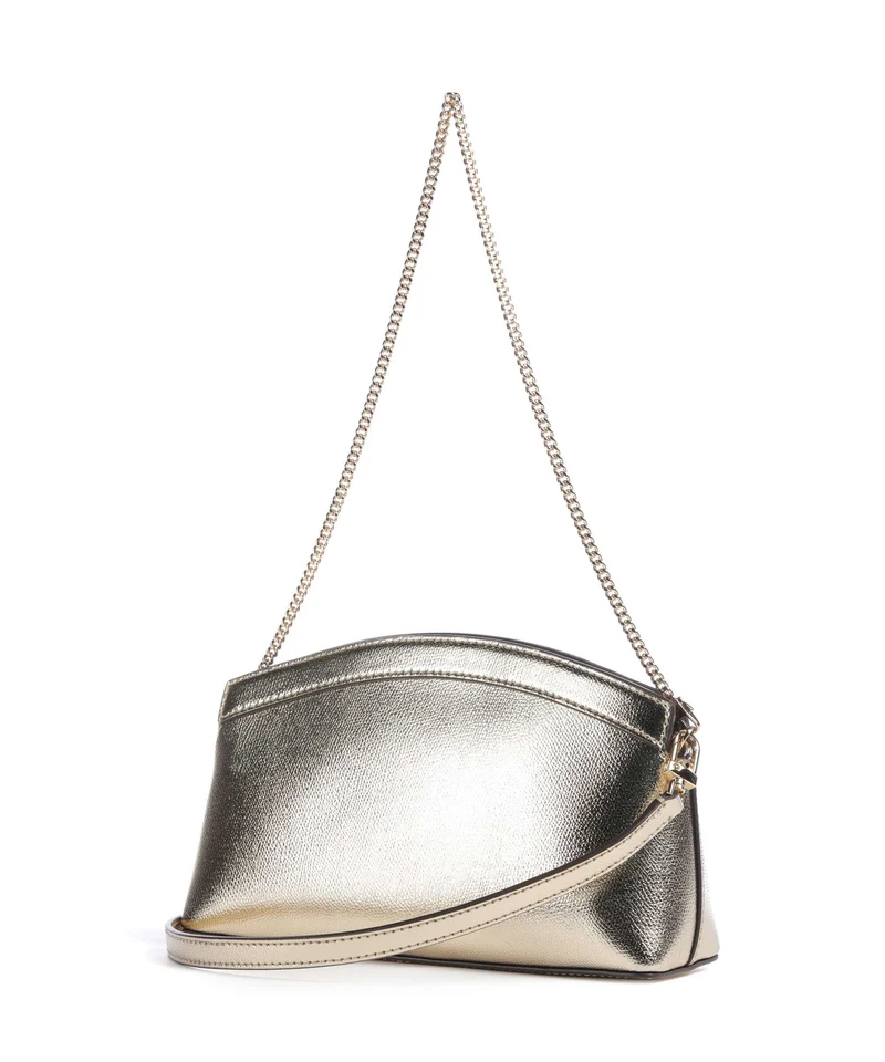 Michael Kors Athena Dome Chain Small Sac porté épaule pale gold