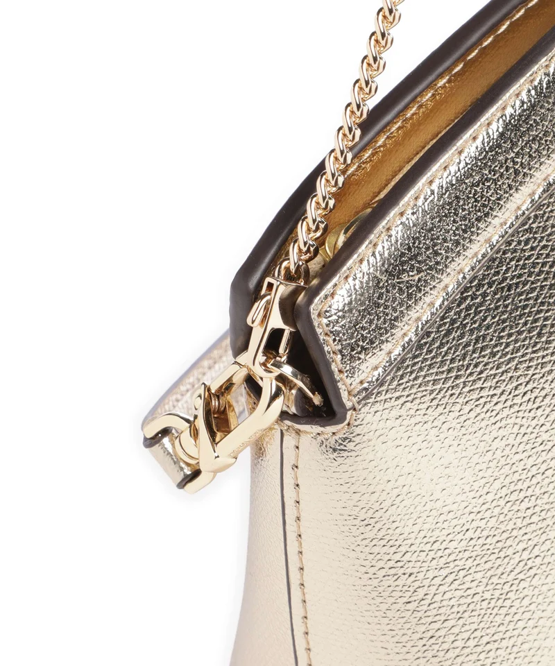 Michael Kors Athena Dome Chain Small Sac porté épaule pale gold