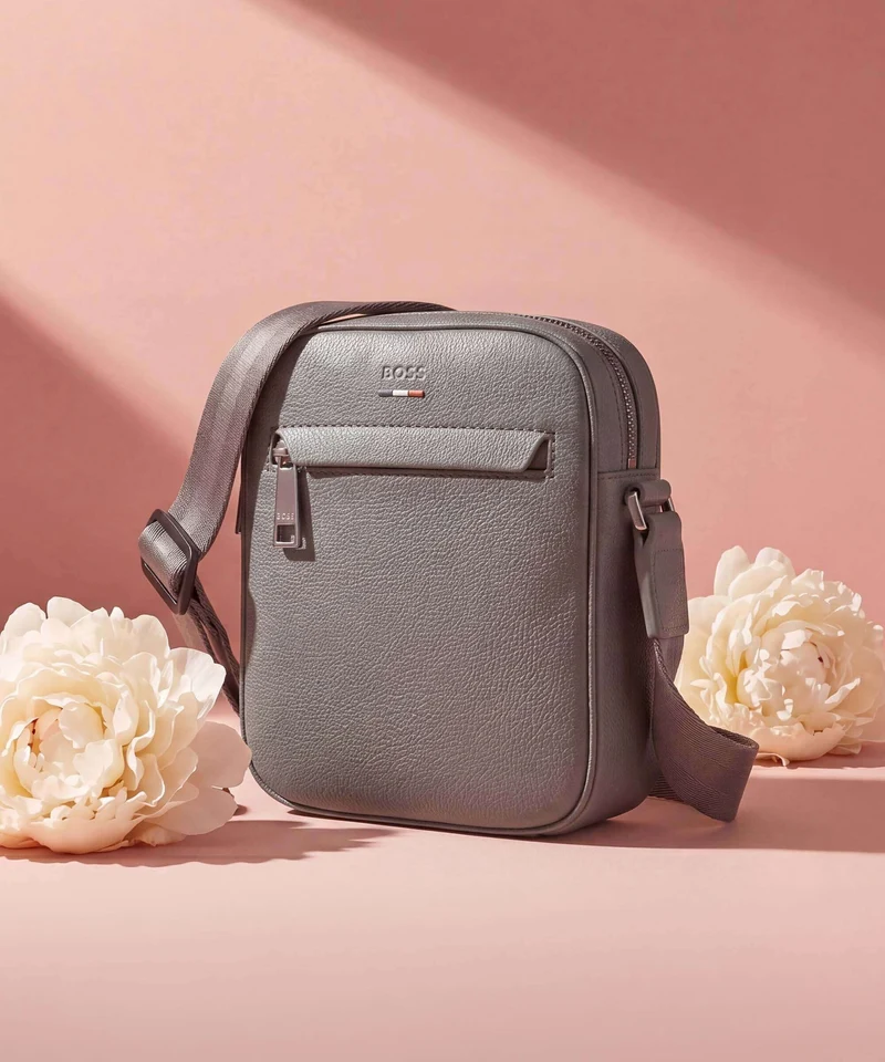 BOSS Ray Sac bandoulière medium grey