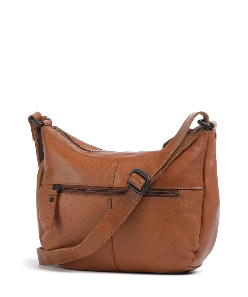 Spikes & Sparrow Suede Mix Lorain Sac bandoulière brandy
