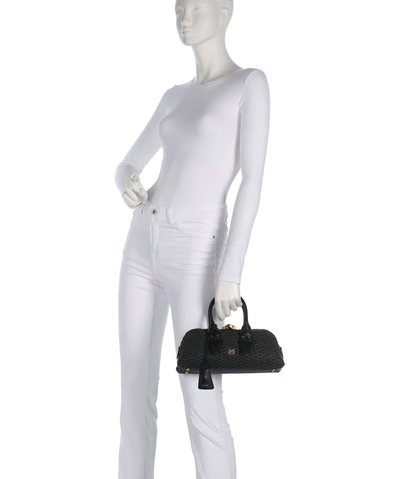 Pinko Bowling Horizontal Sac à main nero/antique gold