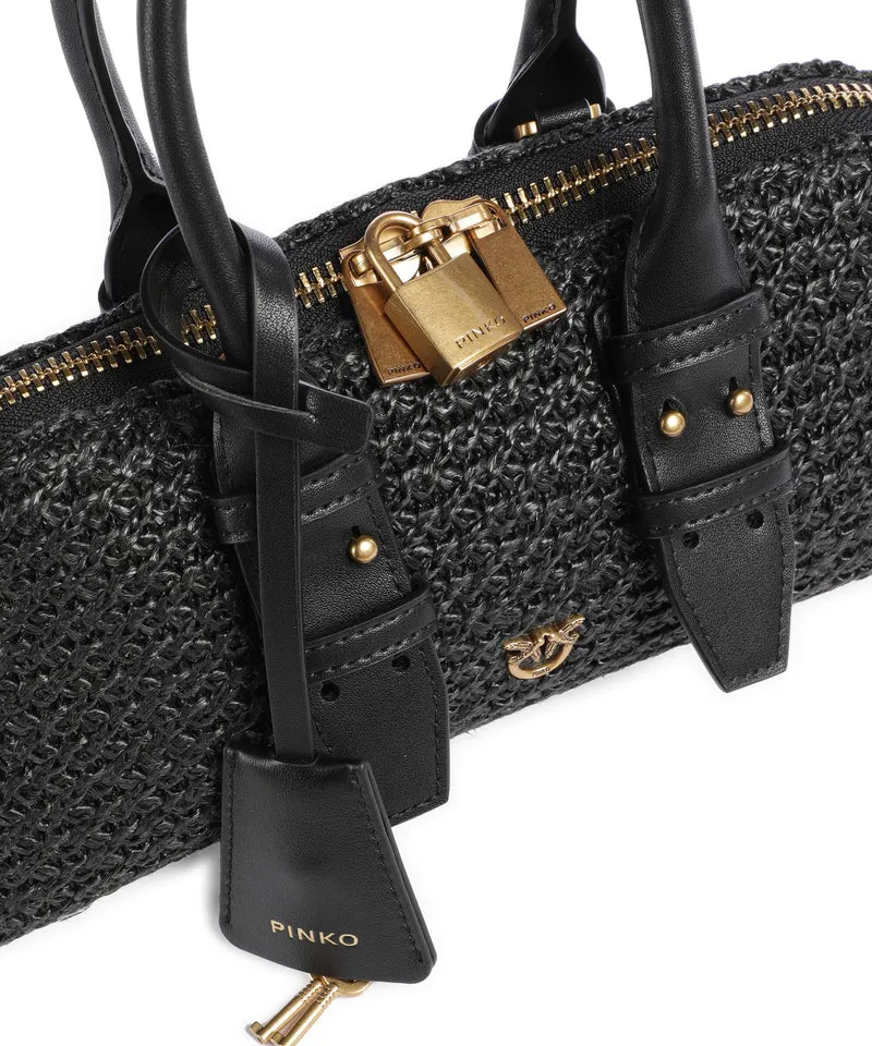 Pinko Bowling Horizontal Sac à main nero/antique gold