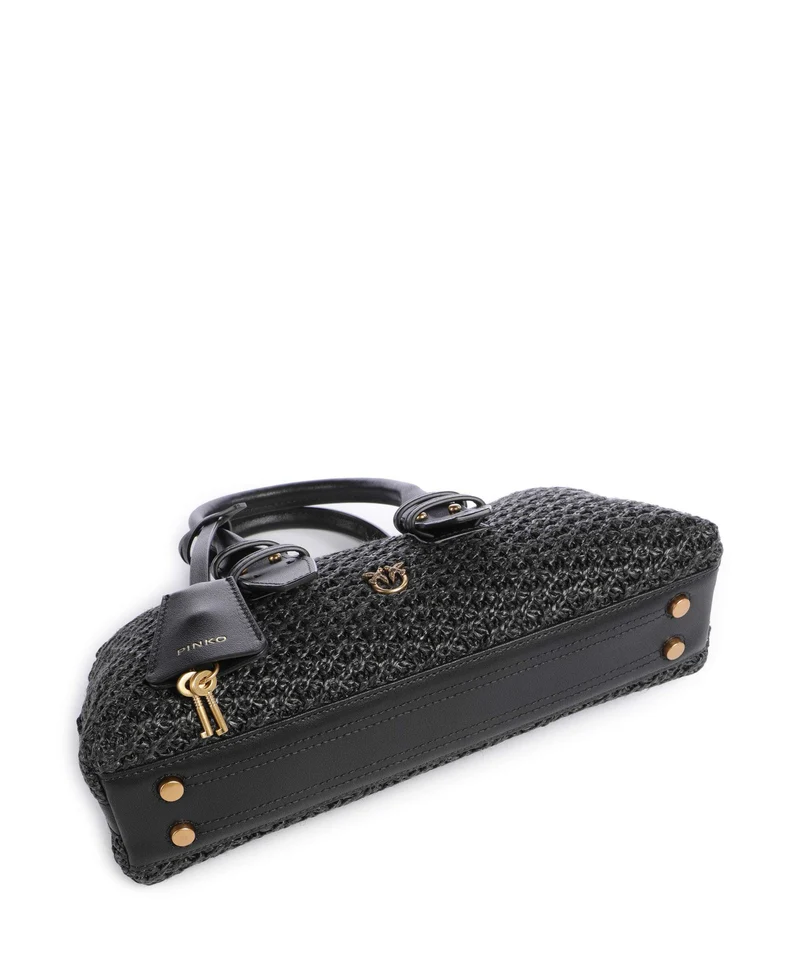 Pinko Bowling Horizontal Sac à main nero/antique gold