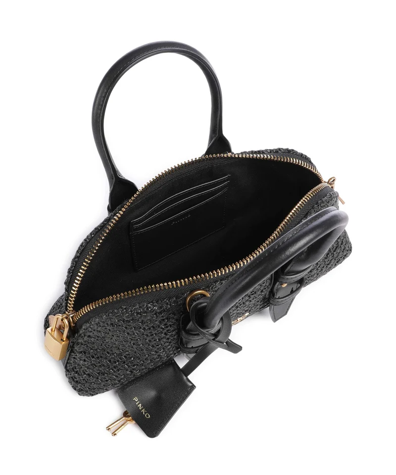 Pinko Bowling Horizontal Sac à main nero/antique gold