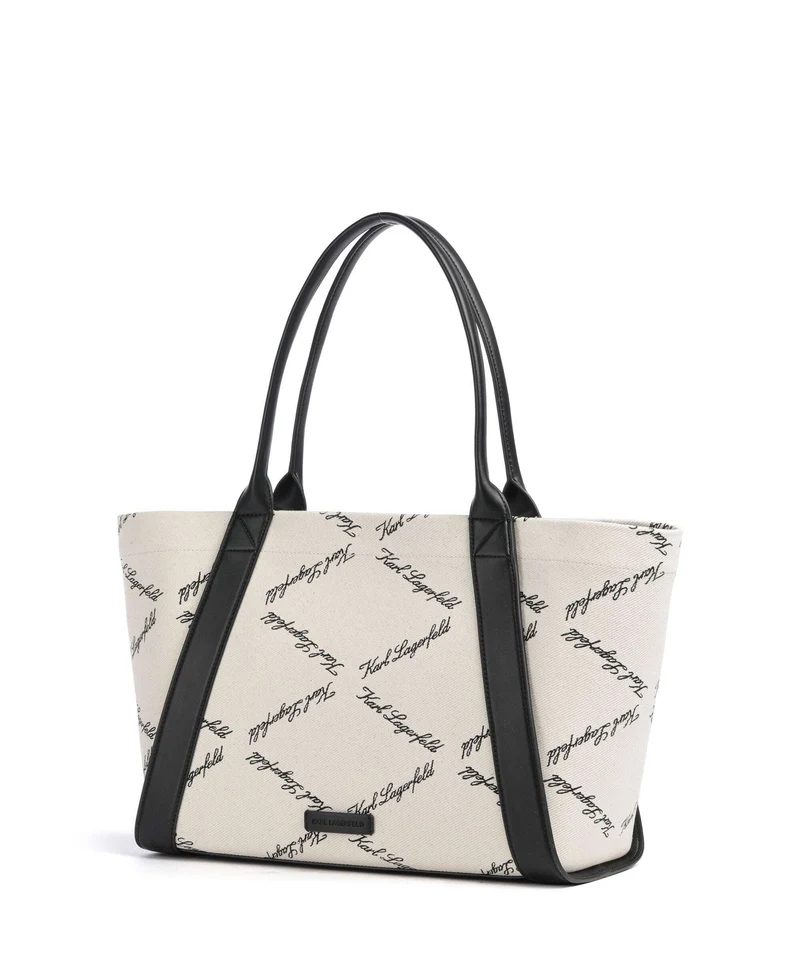 Karl Lagerfeld K/Ville Small Cabas natural canvas/black