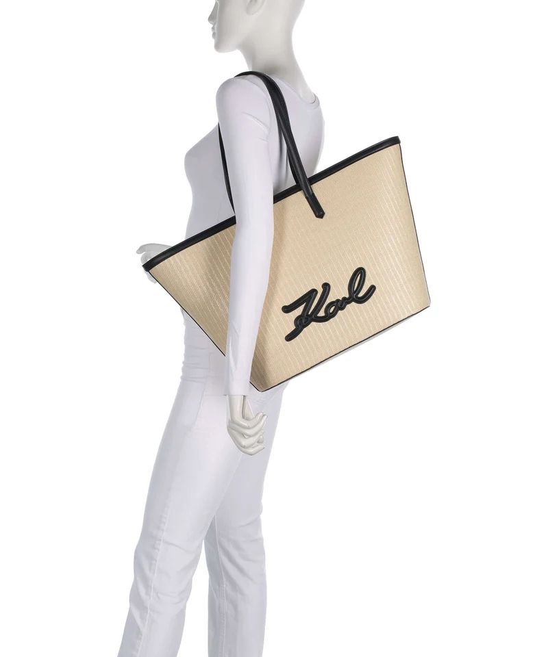 Karl Lagerfeld K/Signature Cabas natural/black