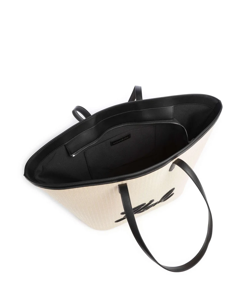 Karl Lagerfeld K/Signature Cabas natural/black