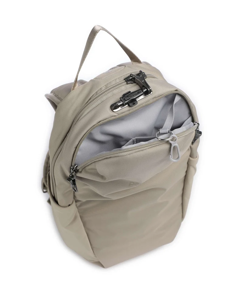 Pacsafe V 12 Sac à dos beige