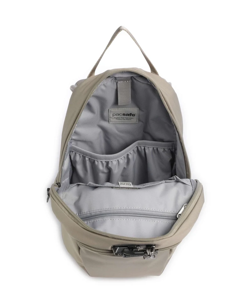 Pacsafe V 12 Sac à dos beige