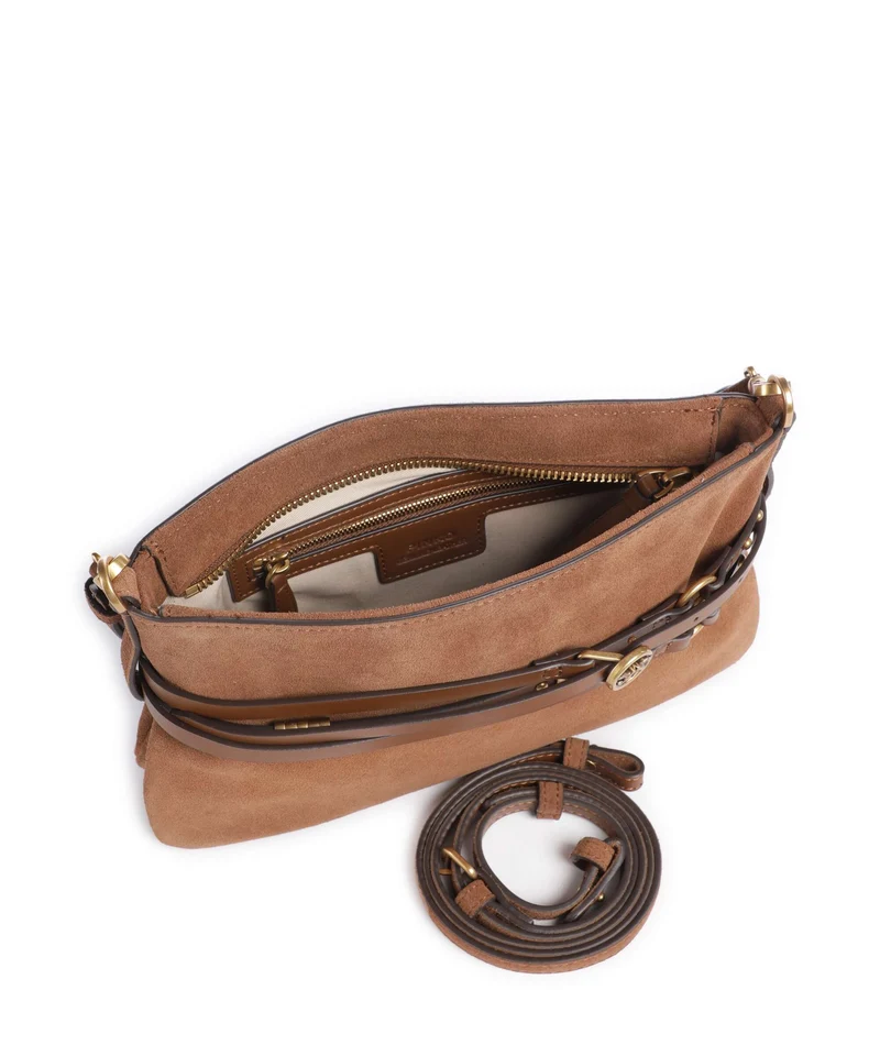 Pinko Belt Mini Sac porté épaule marrone/leone/antique gold