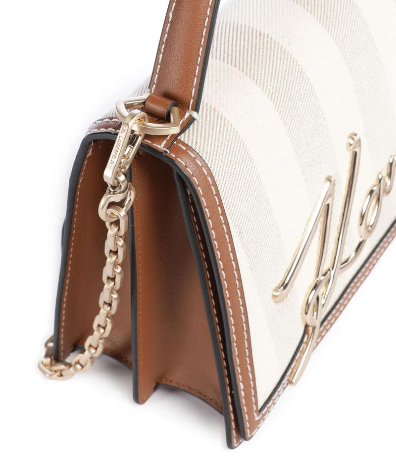 Karl Lagerfeld K/Signature 2.0 Medium Sac à main natural canvas/tan