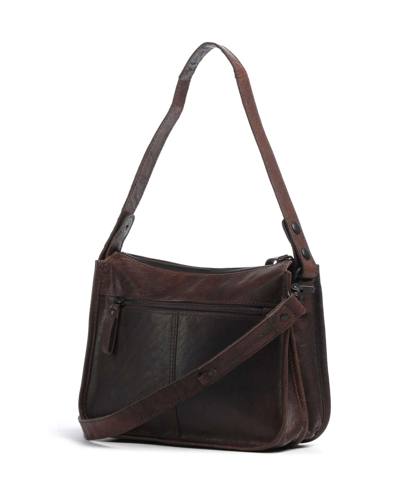 Spikes & Sparrow Bronco Chanice Sac porté épaule dark brown