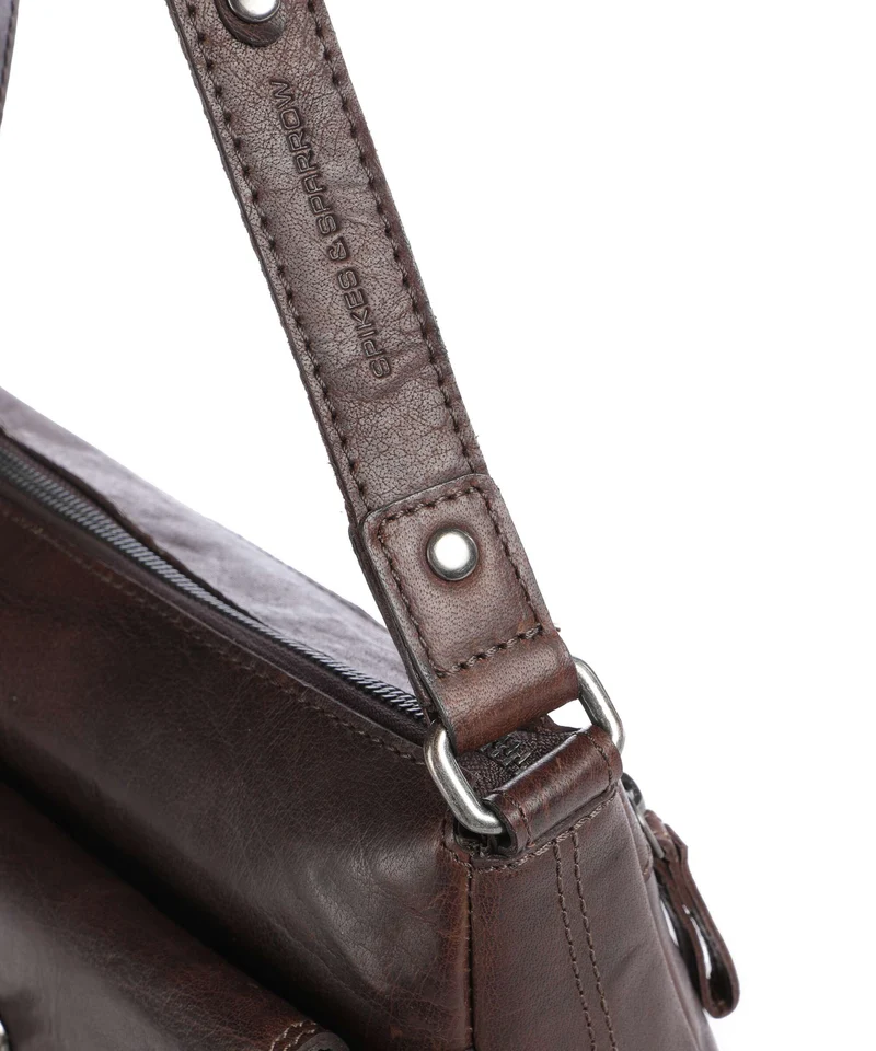 Spikes & Sparrow Bronco Jinthe Sac bandoulière dark brown