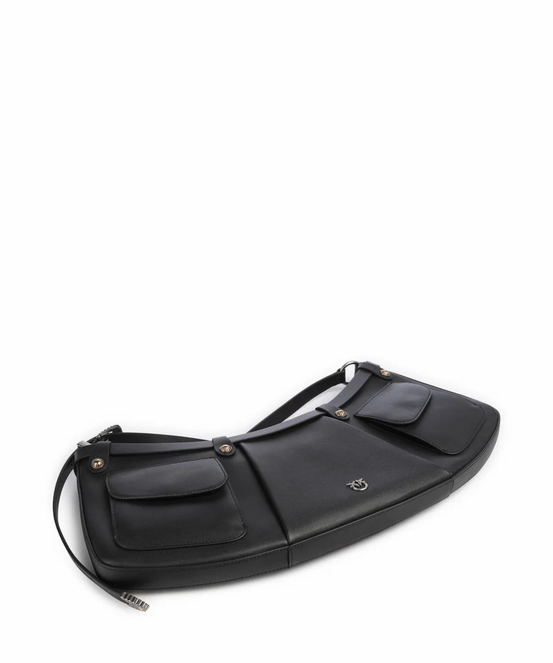Pinko Pocket Sac porté épaule nero/old silver