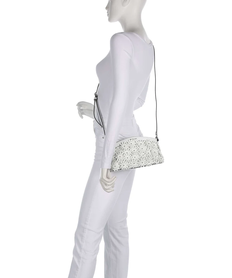 Michael Kors Athena Dome Chain Small Sac porté épaule optic white