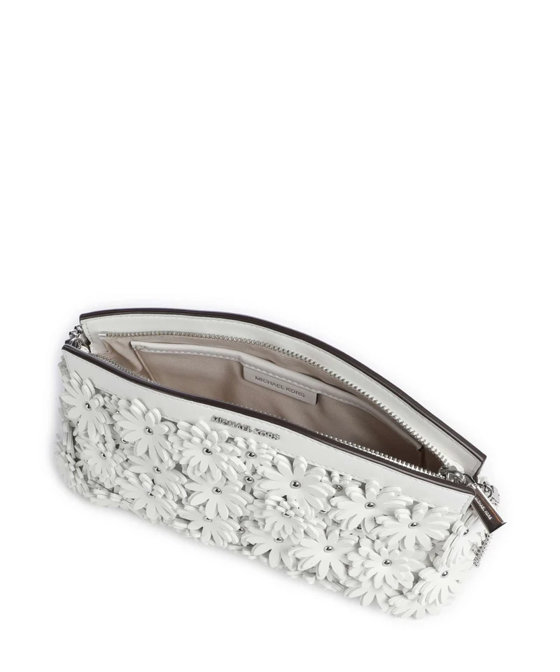 Michael Kors Athena Dome Chain Small Sac porté épaule optic white